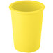 A yellow Tablecraft cast aluminum salad dressing crock.