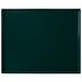 A hunter green rectangular cast aluminum cooling platter with a white border.