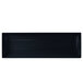 A black rectangular Tablecraft cast aluminum platter with a blue speckled white background.