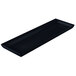 A black rectangular Tablecraft platter with a blue speckled interior.