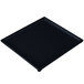 A black rectangular Tablecraft cooling platter with a blue speckled border.