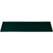 A rectangular hunter green Tablecraft tray with white speckles.