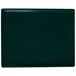 A hunter green rectangular tablecraft platter with white speckles.