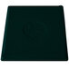 A hunter green rectangular cast aluminum cooling platter with white speckles.