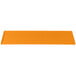An orange rectangular Tablecraft cast aluminum cooling platter.