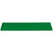 A green rectangular cast aluminum platter with a handle.