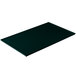 A rectangular black Tablecraft cast aluminum cooling platter with a green border.