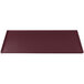 A Tablecraft maroon speckle rectangular tray.