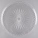 A clear plastic Fineline Catering Tray with a scalloped design on it.
