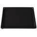 A black rectangular Tablecraft cooling platter with a white border.