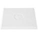 A white rectangular cast aluminum Tablecraft cooling platter with a logo.