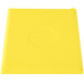 A yellow rectangular Tablecraft cast aluminum cooling platter.