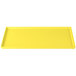 A yellow rectangular Tablecraft cooling platter.