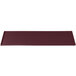 A maroon speckled rectangular cast aluminum cooling platter.