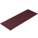 A Tablecraft maroon speckle rectangular cast aluminum tray.