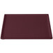 A maroon rectangular cast aluminum cooling platter.