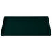 A hunter green rectangular tray with a white speckle border.