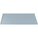 A gray rectangular Tablecraft cast aluminum cooling platter on a white background.