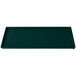 A hunter green rectangular Tablecraft cooling platter.