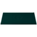 A hunter green rectangular cast aluminum cooling platter with a logo on it.