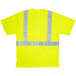 A Cordova yellow safety shirt with grey reflective stripes.