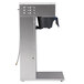 A silver Curtis G4CBHT commercial coffee maker with black containers.