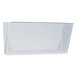 A clear plastic wall file with holes for mounting.