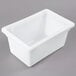 A white plastic Choice food storage box with a lid.