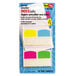 A pack of Redi-Tag Write-On sticky tabs with colorful labels including pink, yellow, and blue rectangles.