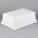 A white plastic Choice food storage box.