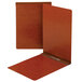Smead 81777 11 inch x 17 inch Red Pressboard Top Bound Report Cover with Prong Fastener - 3 inch Capacity