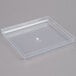 A clear plastic case with a disc lid for a Vollrath Straw Boss tray.