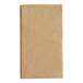A beige paper dinner napkin.