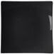 A black square Thunder Group melamine plate.