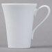 A Schonwald white porcelain espresso cup with a handle.