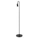 A black Clipper Mill iron wire sign holder with a long stick.