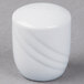 A white Schonwald porcelain salt shaker.