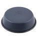 A black Matfer Bourgeat round mini cake pan with a black rim.