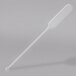 A clear plastic paddle with a handle.