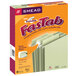 A box of Smead FastTab file folders with moss green tabs.