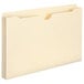 A beige file jacket with a white cover.
