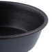 A black Matfer Bourgeat non-stick round mini cake pan with a black rim.