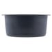 A black bowl with a white background.