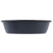 A black steel Matfer Bourgeat round mini cake pan with a black rim.