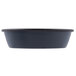 A black round Matfer Bourgeat mini cake pan with a black rim.