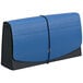 A blue and black Smead file folder with black trim.