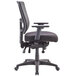 A black Eurotech Apollo II office chair with armrests.
