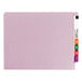 A lavender Smead file folder with a straight cut end tab.