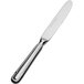 A Bon Chef stainless steel dinner knife with a hollow silver handle.