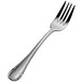 A Bon Chef stainless steel salad/dessert fork with a silver handle.